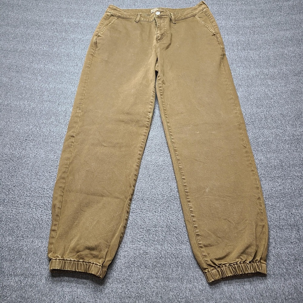 Wonderly Pants Womens 8R Brown Elastic Cuff Stretch‎ Casual Jogger Comfort